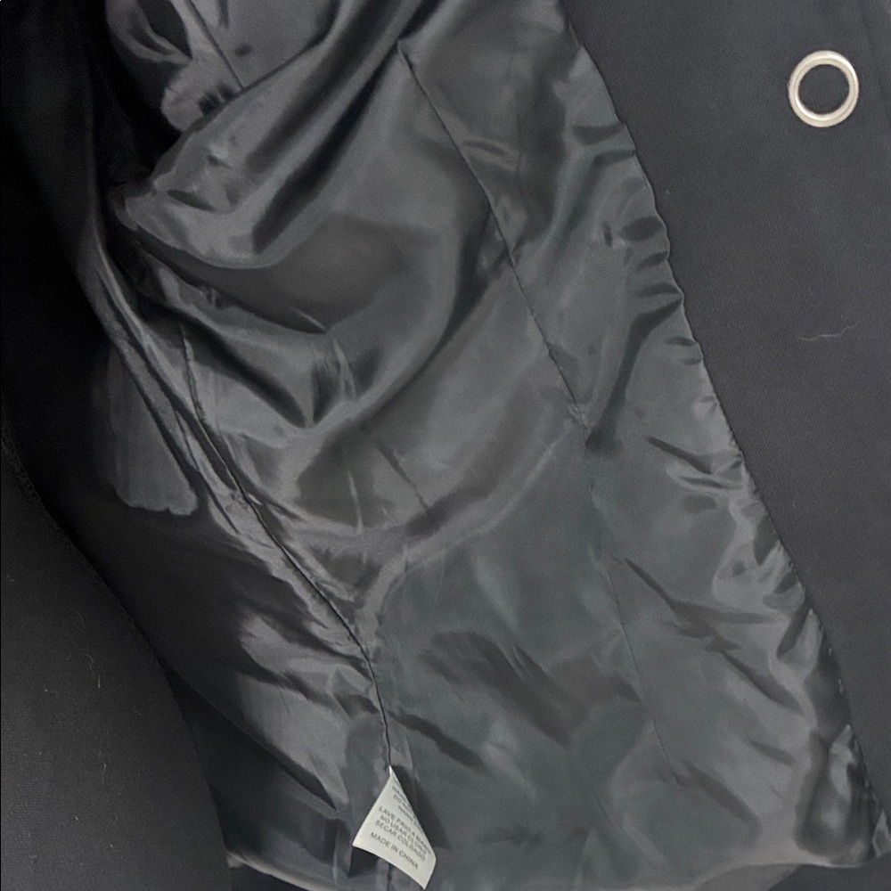 Found Black Cotton Long Jacket - Picture 10 of 13